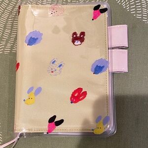 Hobonichi  Techo A6 Cute Animal Print Clear Cover + Green Cover